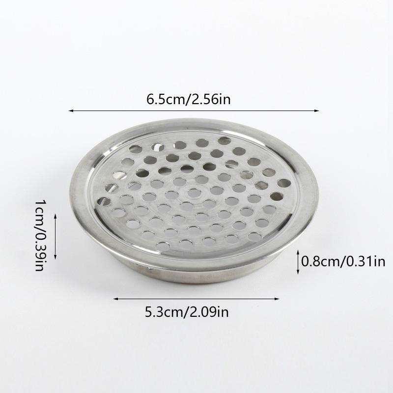 Round Mesh Hole Cover Stainless Steel Ventilation Cover For Wardrobe Cabinet Air Vent Louver Furniture Accessories Home Decor