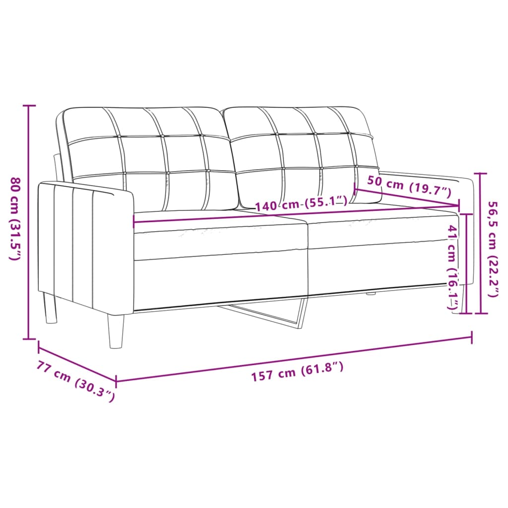 3 Piece Sofa Set with Footstool Brown Fabric
