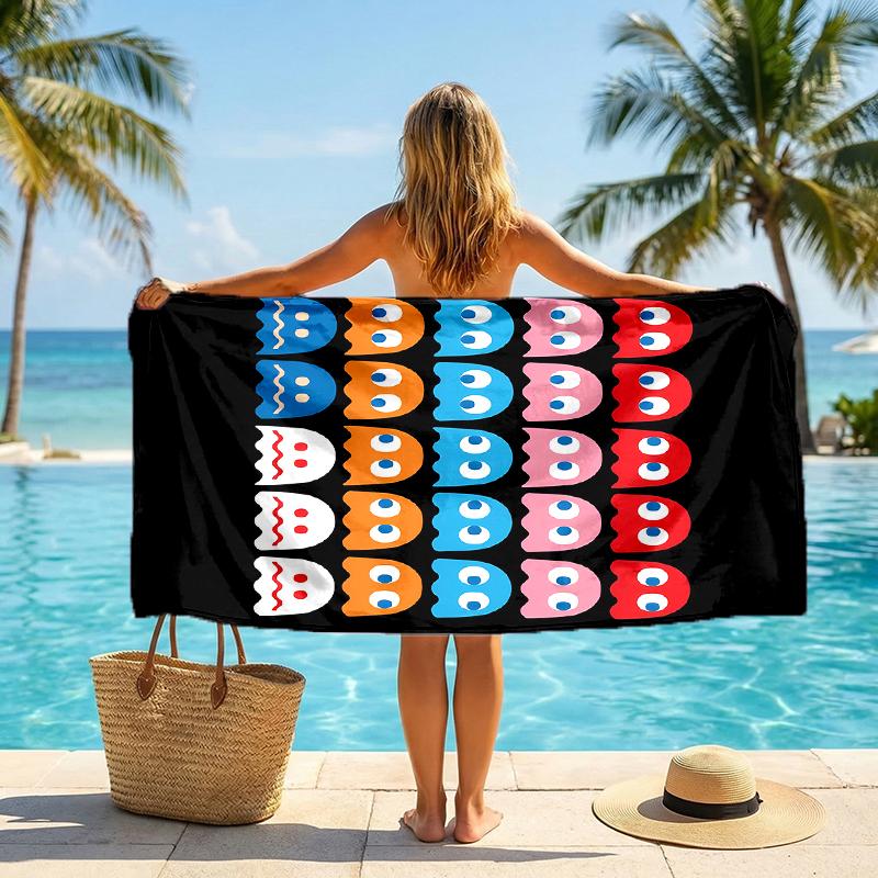 Pixel Game Fashion Beach Towel: Ideal for Summer Adventures Soft, absorbent and quick drying suitable for swimming and bathing
