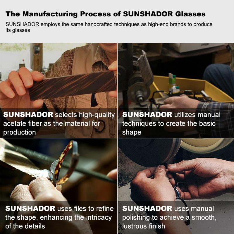 Fashion Trend Square Sunglasses T9052 For Men And Women High Quality Personality Glasses UV400 Outdoor Handmade