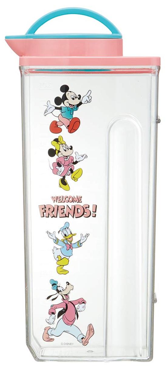 

Skater Heat-Resistant Vertical and Horizontal Water Bottle, Mickey & Friends Retro Disney, 2.2L, CJ22N