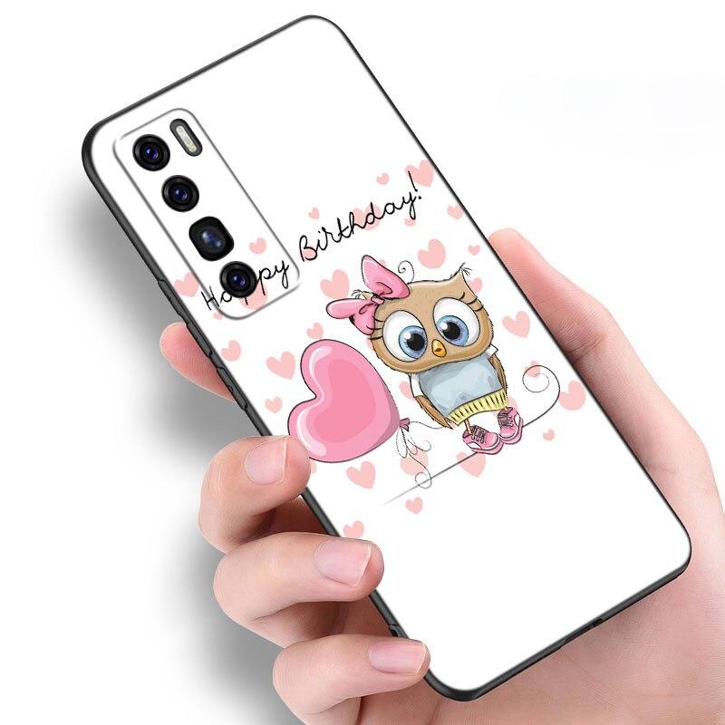 

Чехол с мультяшной совой и милыми совами для Huawei NOVA 8 9 Pro 8i 7i 7SE Y60 5T Коврики 40 30 20 10 Lite Honor 50 30 Premium Pro Plus 30S чехол Honor 50 Pro