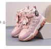 Sneakers in Cotone Foderate in Velluto per Bambini - Autunno/Inverno 2025, Calde, Antiscivolo, Suola Morbida, alla Moda per Bambini e Bambine