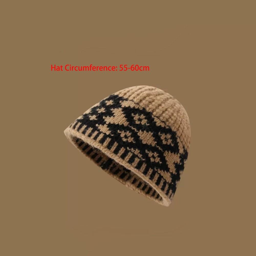 Warm Fisherman Hat Coldproof Knitted Hat New Beanie Hat  Autumn and Winter