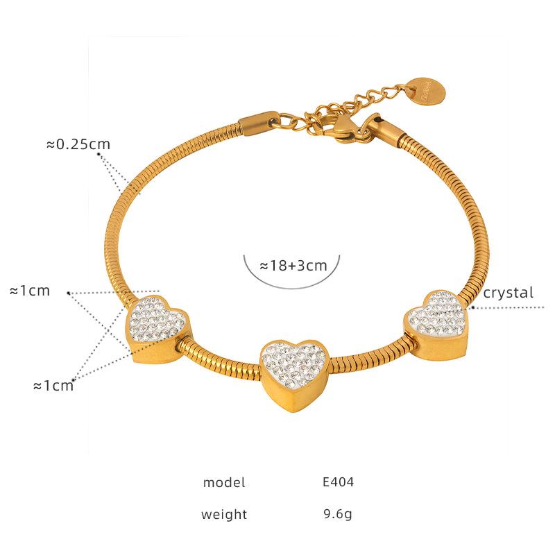 Adjustable Summer Beaded 18K Gold Plated Titanium Stainless Steel Waterproof Tarnish Free Jewelry Bracelets for Women Para Mujer