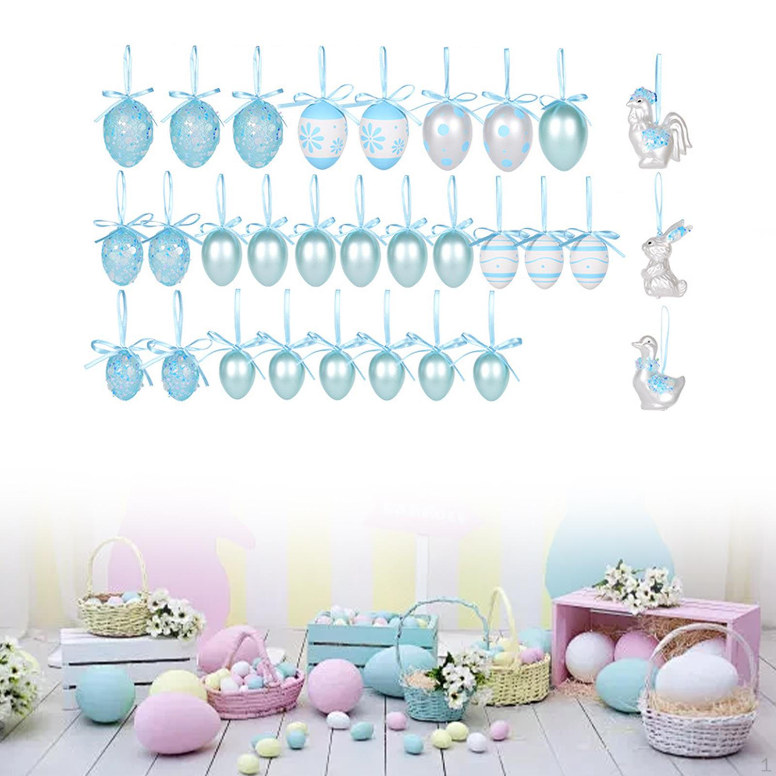 

30 штук пасхальных подвесных украшений для вечеринок милые украшения подвески для стены синий