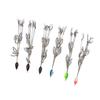 6PCS Simulated 5 Arms Umbrella Fishing Rig 3D Stainless Steel Alabama Umbrella Rigs Wtih 8 Blades Umbrella Rig Kit Fishing Bass