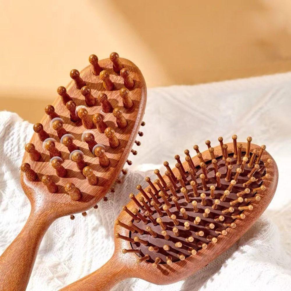 2-in-1 Scalp Massager Comb Double-Sided Head Meridian Comb Air Cushion Comb for Hair Relaxation