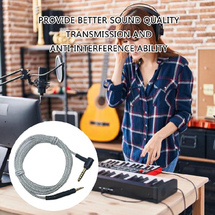 Headsets Cable for HD598/599HD558HD518/HD599/HD569 Headphones Clear Sound Wire with 4.4mm Balanced Plugs Enhances Sound