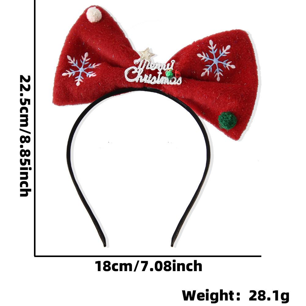 Charming Christmas Kids Headband With Colorful Shiny Sequins And Cute Bow For Celebrations Festive