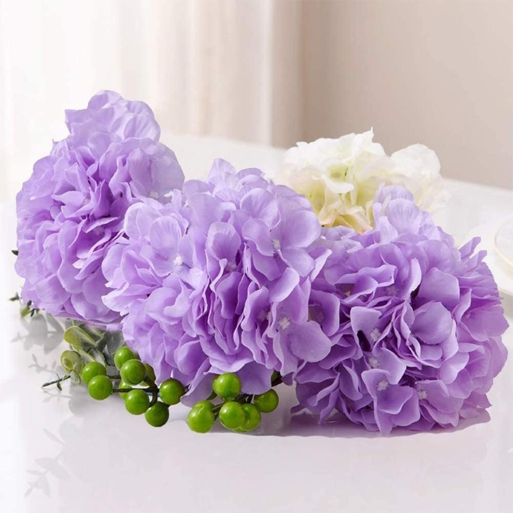With Stem Hydrangea Dyed Edged Chrysanthemum New Simulation Flowers  Valentine's Day Gift