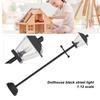 Miniaturowa lampa uliczna LED w skali 1/12 do domku dla lalek, Lampa, Zewnętrzna latarnia słupkowa na ścieżkę, Dekoracyjna czarna