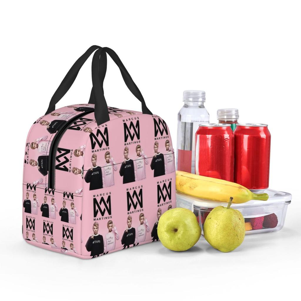 Popular Funny Marcus And Martinus Insulated Lunch Bag for Women Kids Leakproof Food Boxes Thermal Lunch Box Tote