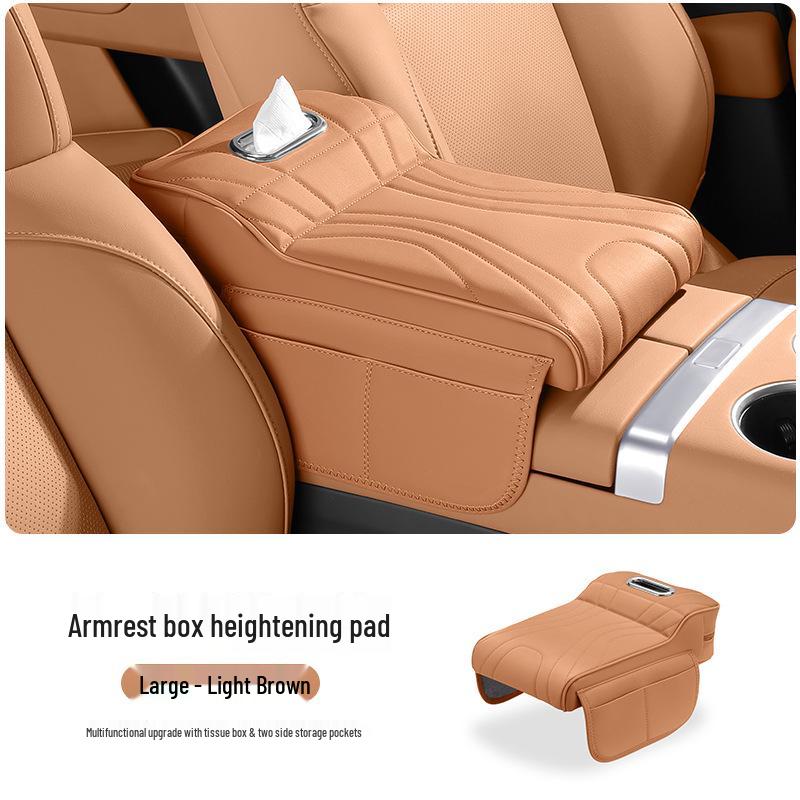 Universal Car Central Armrest Pad: Elevated Elbow Support & Protective Cover