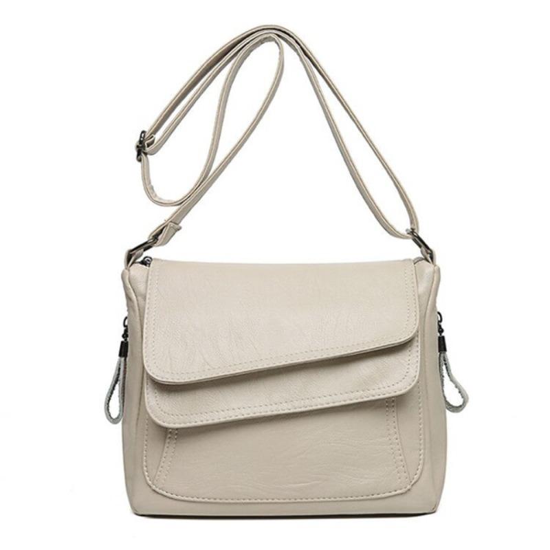 Women's Bag New Women's Shoulder Bag Soft PU Crossbody Bag Small Square Bag