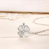Opal Lucky Four-leaf Clover Necklace Women's Fashion Versatile Niche Light Luxury Necklace Gift Women