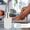 ZK20 6Pcs/Set Household Bathroom Soap Box Toothbrush Holder Rinse Cup Lotion Bottle Accessories Kit