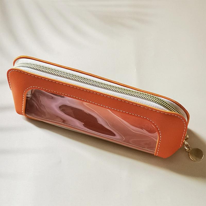Large Capacity Transparent Makeup Brush and Pencil Storage Bag