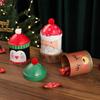 Tinplate Christmas Hat Storage Tin Santa Claus/Snowman/Penguin Snack Candy Packaing Box  New Year