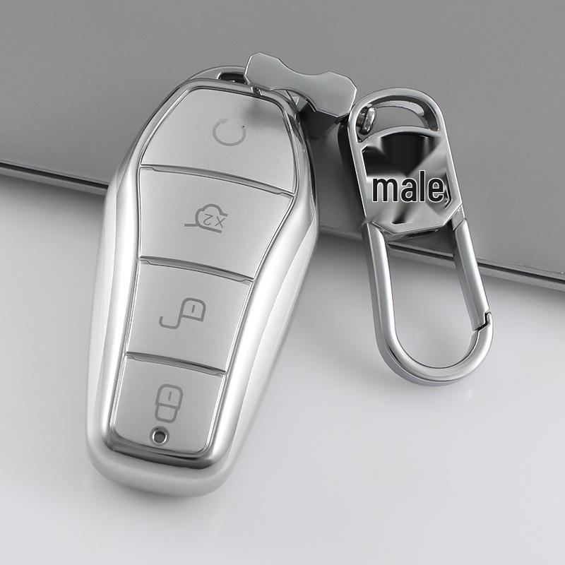 Quicksand Silver Key Shell for BYD Dolphin, Qin Plus, Tang DMI, Han EV, Song Pro, Yuan Plus