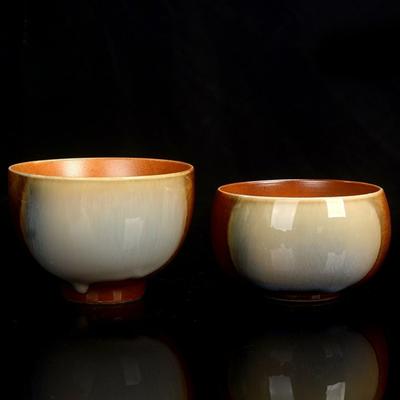 Chinesische Keramik-Teetasse Retro Kung Fu Pu'er Handgefertigte Teeschale Keramik Einzelne Tasse Haushalts-Teeset Zubehör 2025 Neu