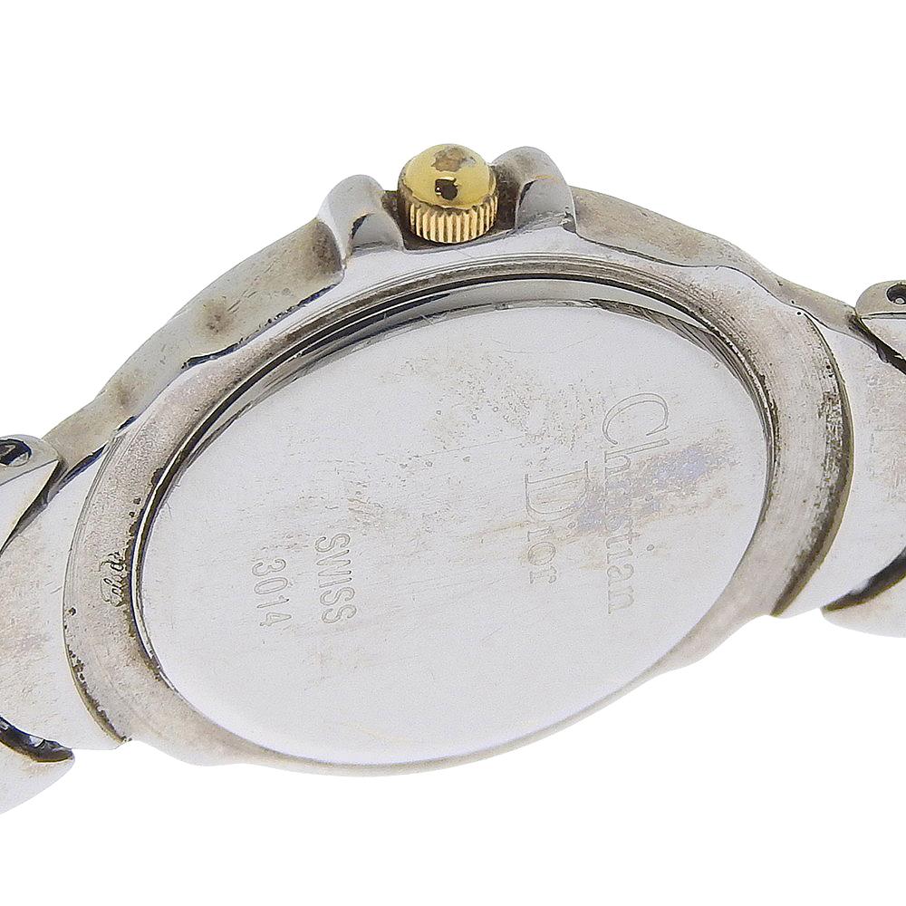 Dior Watches whiteDial Stainless Steel Quartz Analog Display Women Used