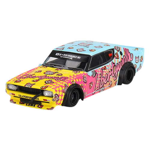 

MINI GT 1/64 scale Nissan Skyline Kenmeri Liberty Walk LBWK KUMA right-hand drive finished product