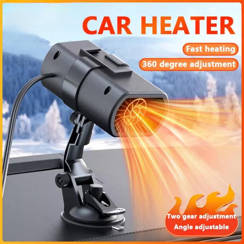 Winter Car Heater Fast Heating 12V Portable Electric Heated Fan Windshield Defogging Heating Cooling For Car SUV Travel Camper