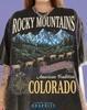 Montanhas Rochosas Colorado Descoberta ao Ar Livre Tradição Americana Camiseta Comfort Colors®, Veado Alce Natureza Vintage Montanhas Gráfico Desbotado