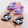 10PCS New Resin Cute Cartoon Skeleton Halloween Flat Back Home Decor DIY Scrapbook Crafts Jewelry Accessories
