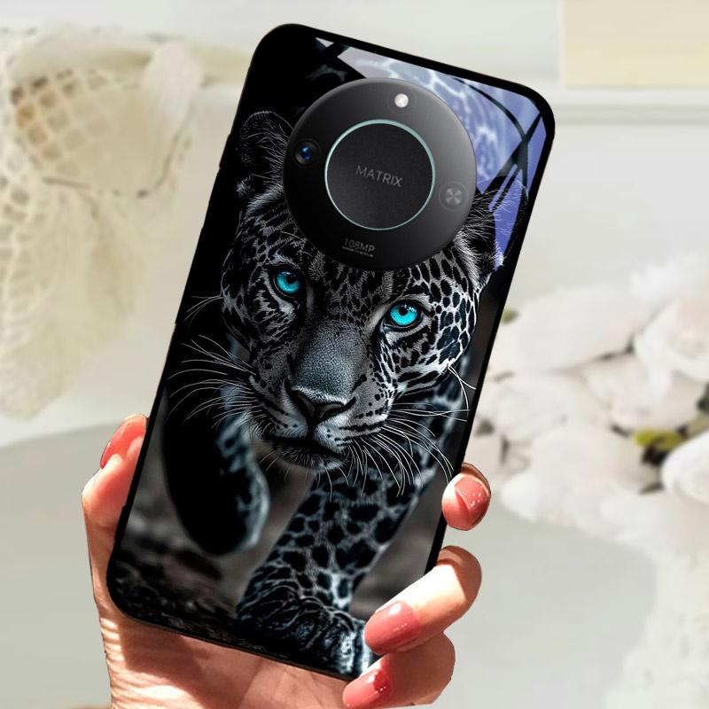 For Honor X9C Smart Case Cover Fashion Luxury Cool Animals Painted Fundas For Honor X9C Smart Tempered Glass Phone Back Shell