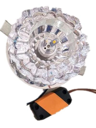 

LED Crystal Ceiling Light Fixture Pendant Lamp for Corridor Hallway Living Room Lobby Warm Yellow#0