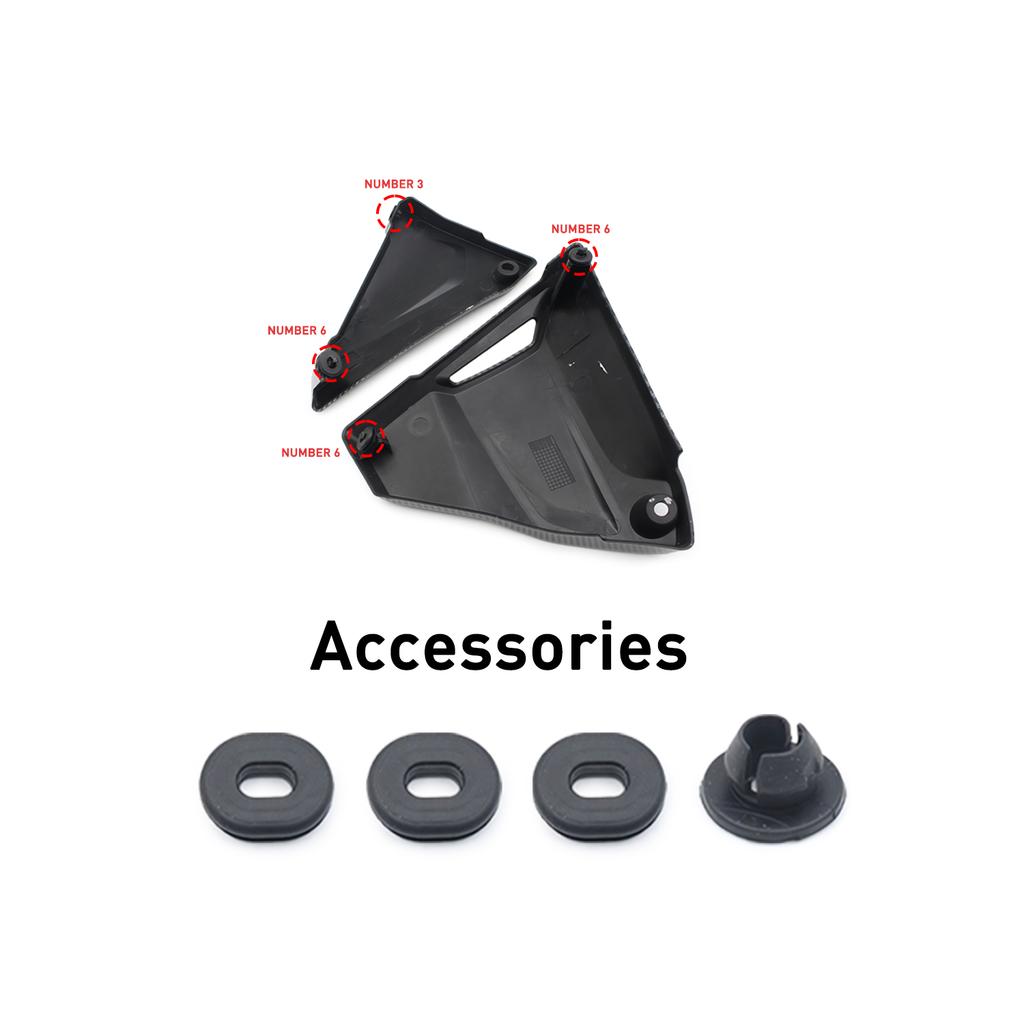 Battery Covers Rubber Gasket Kit accessories moto For BMW R1200GS 2013-2019 R1250GS 2019-2023 R1200R K53 R1200RS K54 2015-2018
