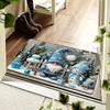 Winter Door Mat Gnome Snowman Snowflake Print Welcome Rug Non Slip For Entryway Front Door Indoor Outdoor Holiday Decor