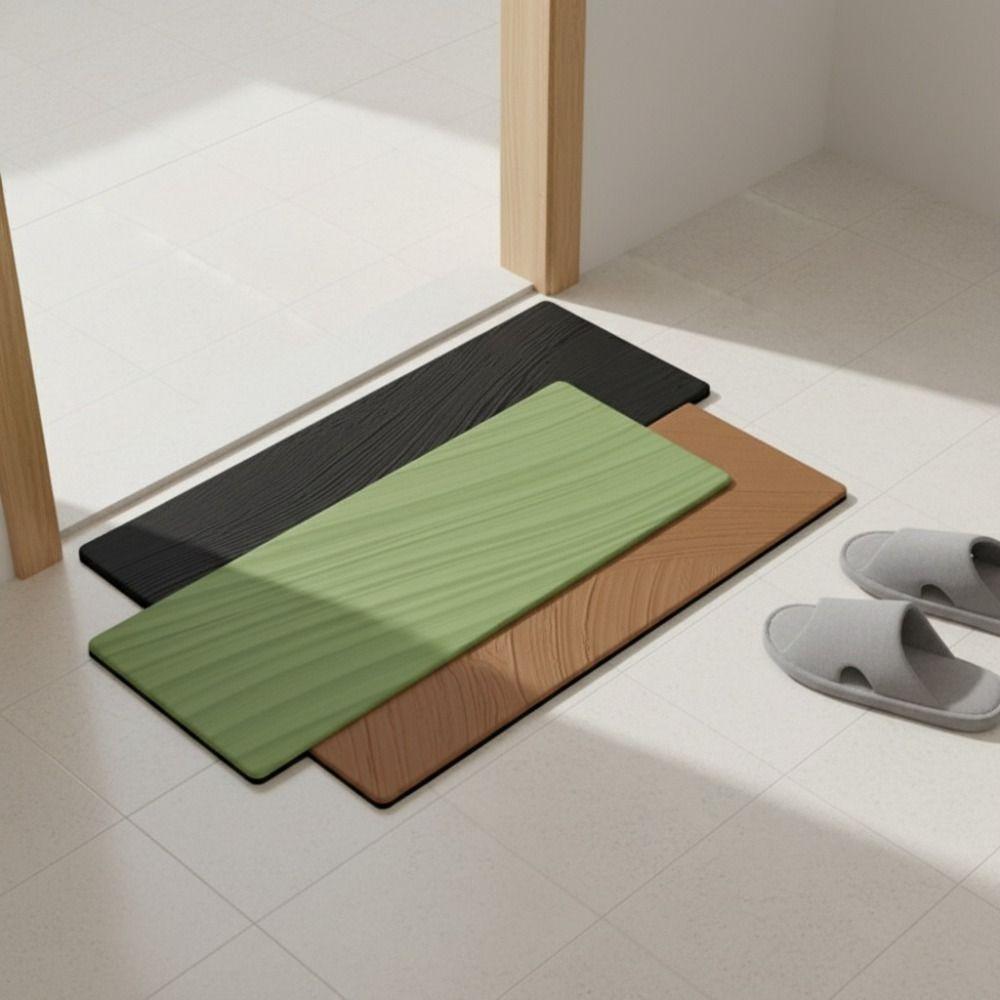 Non-slip Painting Pigments Bath Mat Diatom Mud Kitchen Mat Home Decor Bathroom Carpet  Entryway