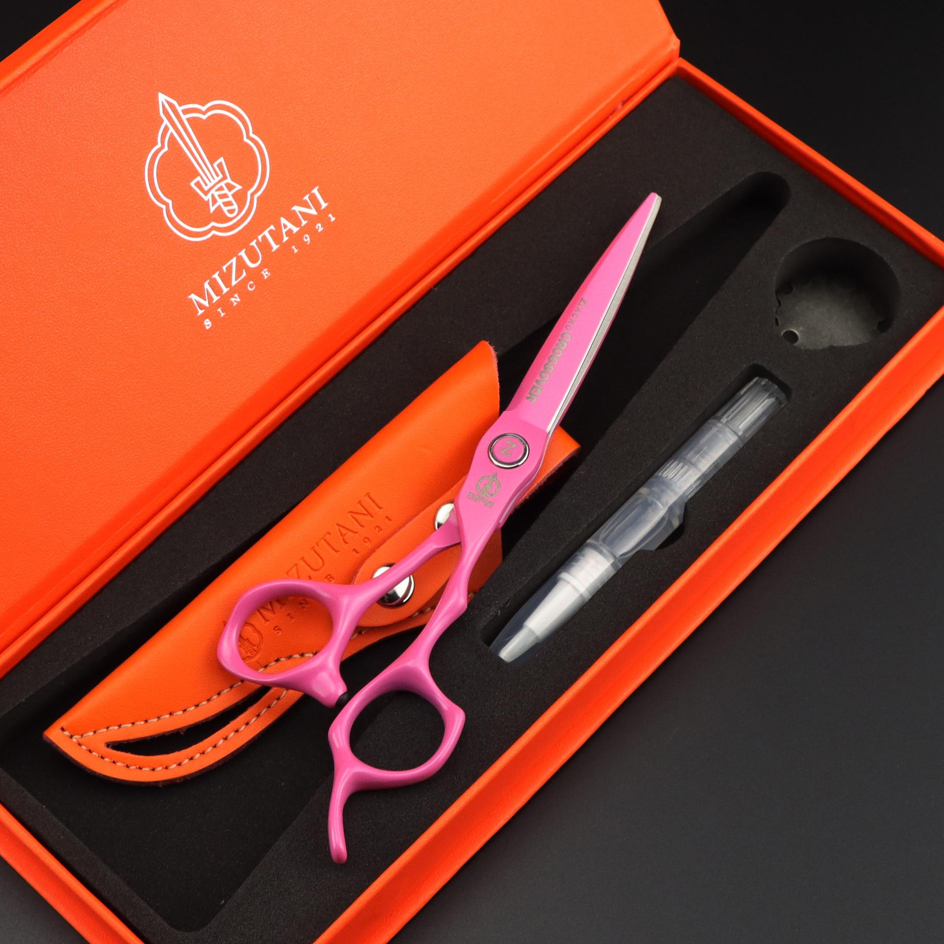 6.3 Black Pink Mizutani Style Hairdressing Shears
