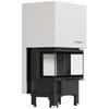Steel Fireplace KRATKI REGNOR 680/280 6 kW Ø 160 3-sided, Self Closing Door