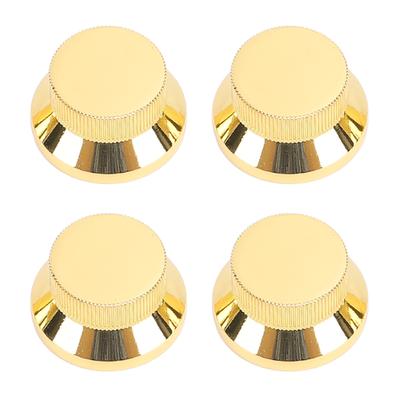 4PCS Botões de Metal para Guitarra Elétrica Baixo Botões de Controle de Volume Tom para Diâmetro Interno de 6mm