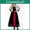 Elegant Vintage Christmas And Halloween Costume European Court Dress For Women