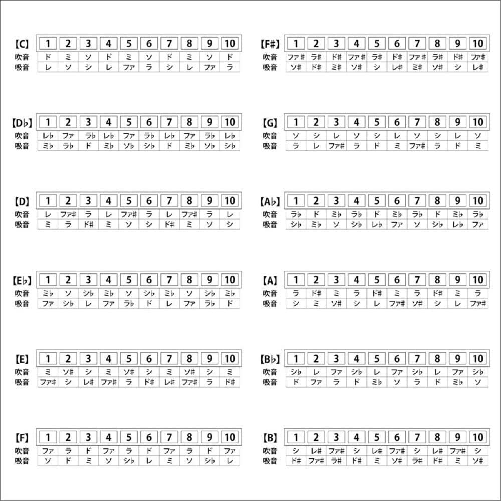 ARIA SET Harmonica Set Aria AH-10