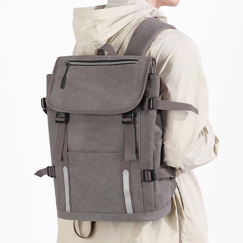 Vintage Men's Backpack Canvas Backpack Student Outdoor Schoolbag