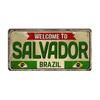 Vintage BRAZIL Landmark License Plate Rio De Janeiro Metal Sign City State Decorative Car Plate Bar Pub Garage Club Wall Decor