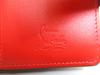 Autentyczny portfel bifold Christian Louboutin Loubi54 skórzany czarno-czerwony #a911 Odnowiony