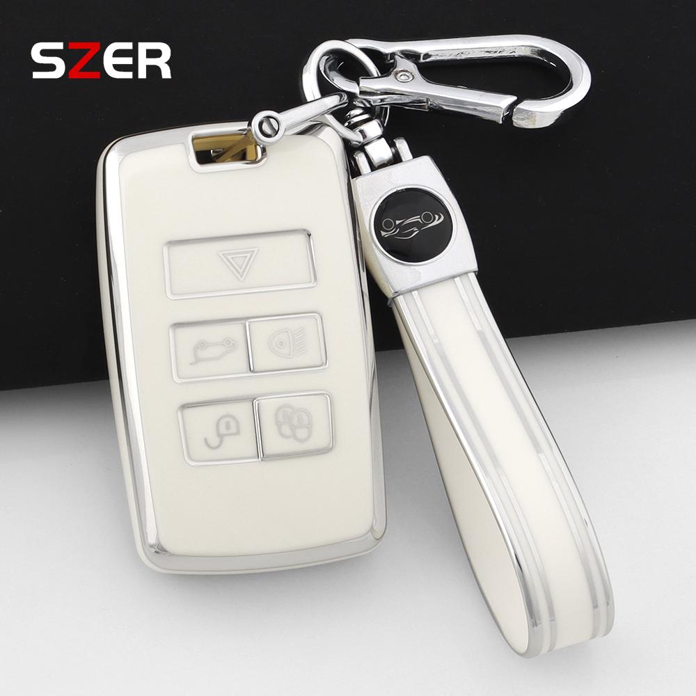 Nueva Funda de Silicona TPU para Llave de Coche Portallaves Carcasa Para Land Rover Range Rover Discovery 5 Sport Para Jaguar Xel E-Pace