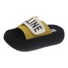 High-value Slippers Women's Summer 2025 Korean Version of Letter Velcro Platform Casual One-word Sandals Outer Slippers Women's Shoes