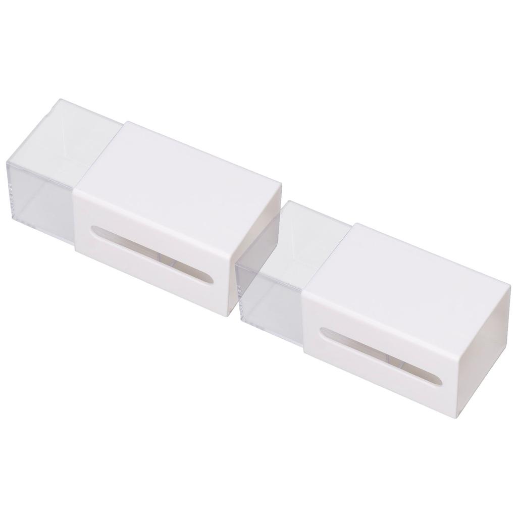 Wall Mounted Storage Box Multi Functional Double Sided Adhesive Organizer Case for Bedroom Office Bathroom