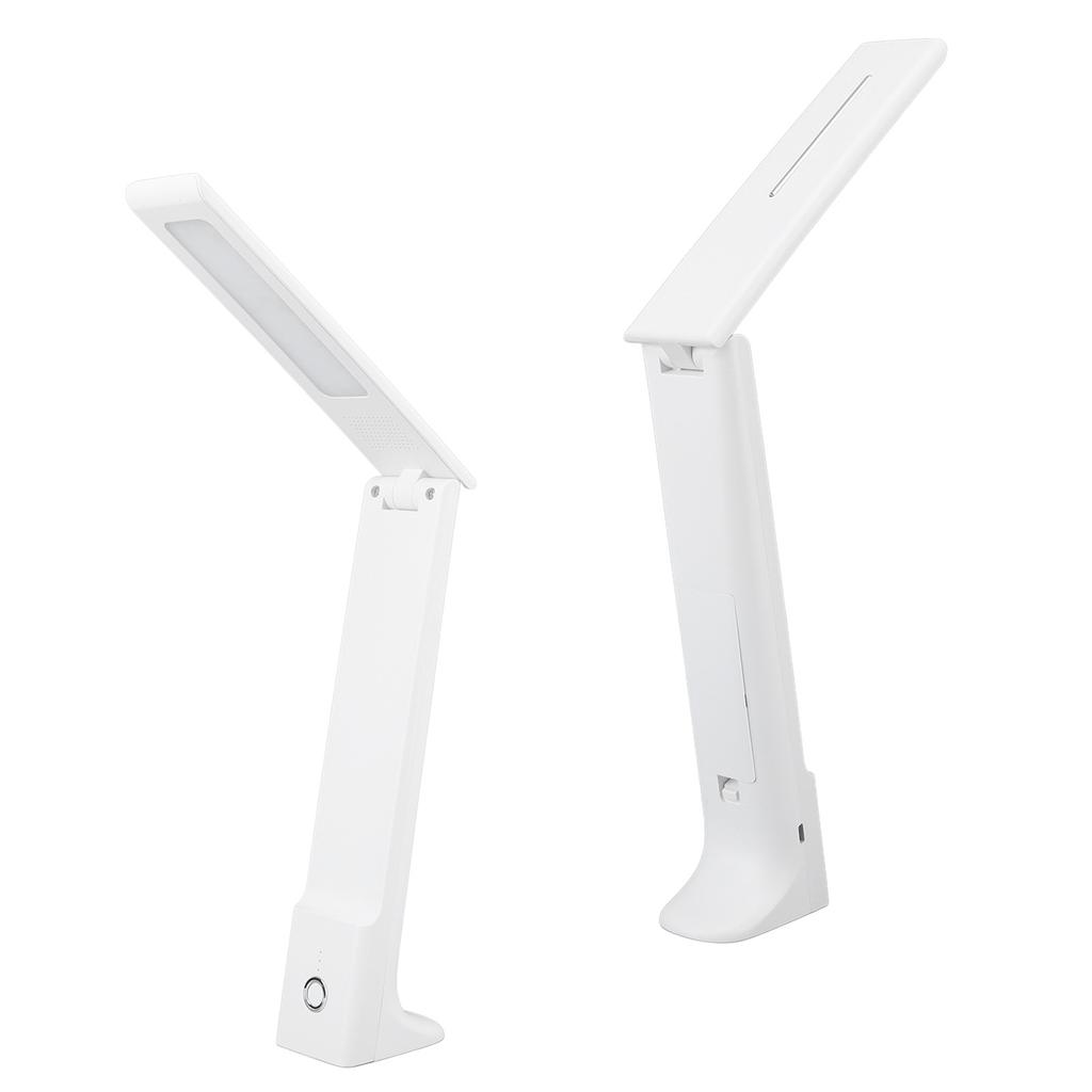 Składana LED Lampka Biurkowa Sterowana Dotykiem Ochrona Ocz Mała Lampka do Czytania Książek do Sypialni Domu Akademickiego Biura Biała