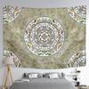 Runder Mandala-Wandteppich, Wandbehang, böhmischer Stil, schlicht, retro, geheimnisvoll, Polyester, bedruckt, Tischdecke, Schlafzimmer-Dekor