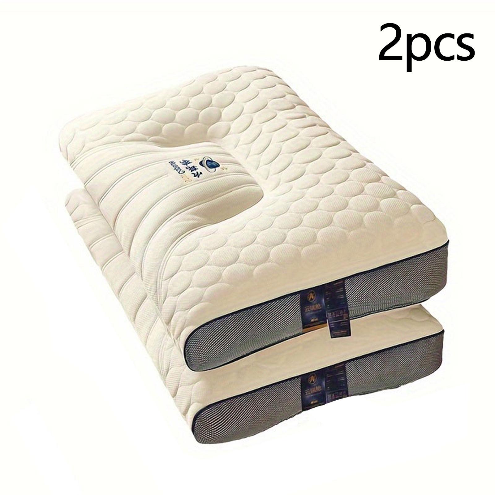 

2 шт. эргономичная подушка для сна, подушка с поддержкой шеи, мягкая, дышащая, подходит для спальни, гостиной, дивана Pack of 2