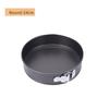 Round And Square Cake Molds Carbon Steel Nonstick Detachable Bottom For Commercial Baking